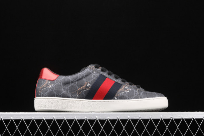 GUCC JBG LEATHER AND SUED BLACK AND TIGER ‎429445 G0K20 1102